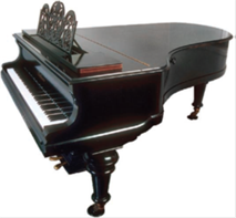 Piano - a black classic piano.