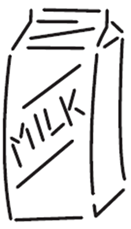 Carton of milk.