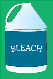 Bottle of bleach.
