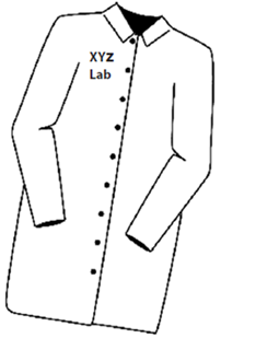 White lab coat.