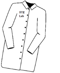 Une blouse de laboratoire  -Illustration d'une blouse de laboratoire 
