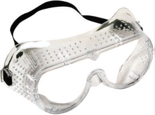 Masque de protection  -Image d'un masque de protection en plastique pour les yeux 