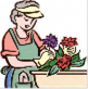 Femme en train de faire du jardinnage  -femme en train de faire du jardinnage