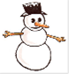 Un bonhomme de neige - Illustration d'un bonhomme de neige